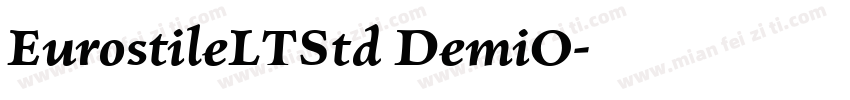 EurostileLTStd DemiO字体转换